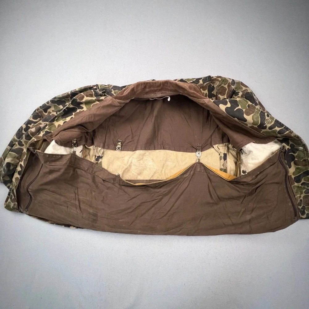 RedHead Bone-Dry Hunting Jacket Men 44 Camo Duck Hunter Vintage Canvas FieldCoat